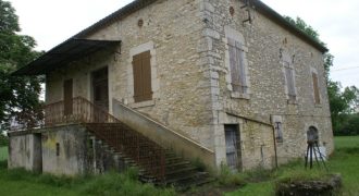 Fermette – 7km Caussade – Grange et maison – Terrain 5000 m² possibilité  1 ha en  plus  – Calme – REF 1705